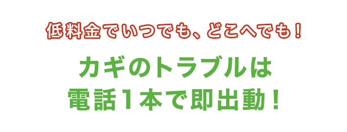 低料金でいつでも、どこへでも！